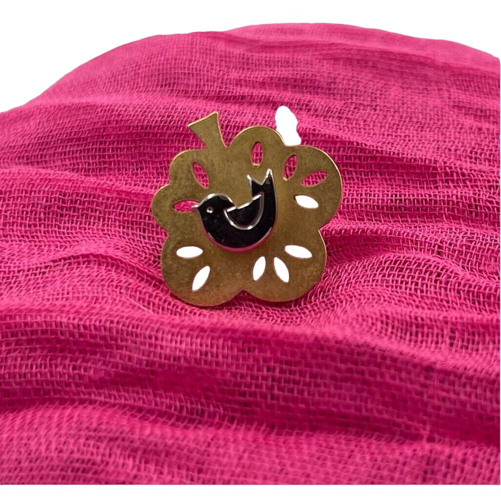 Avon Vintage 1979 Partridge in Pear Tree Pin Tie Tack  Brooch Pin Christmas